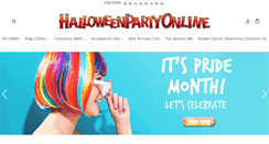 Desktop Screenshot of halloweenpartyonline.com